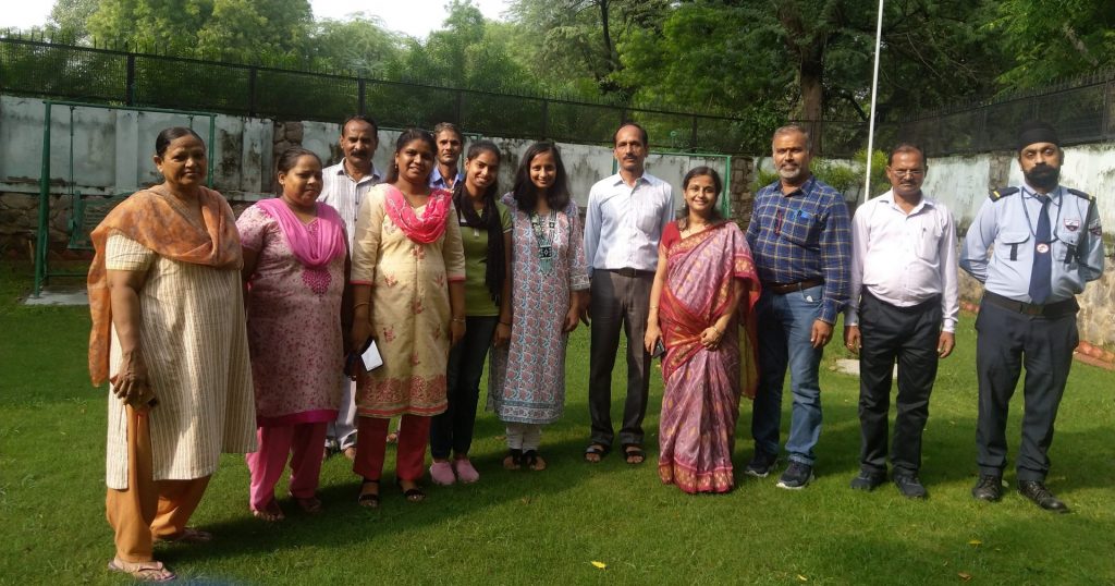 A group photo of Geetanjali Hostel Staff
